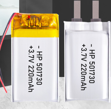 Polymer lithium battery 501730, beauty device, Bluetooth speaker, recording pen, 220mAh, rechargeable lithium battery