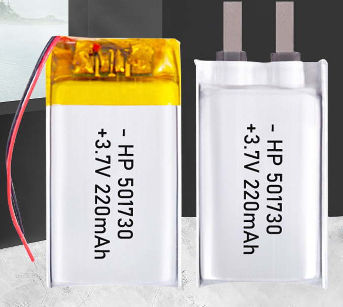 Polymer lithium battery 501730, beauty device, Bluetooth speaker, recording pen, 220mAh, rechargeable lithium battery-Custom Battery Packs