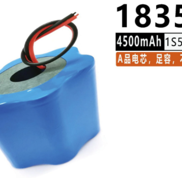 18350 lithium battery pack, 3.7V4500 high-capacity 1S5P, lighting fixtures,  factory direct sales