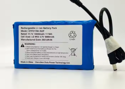 Customized Lithium Ion Battery Pack 21700 3S2P 11.1V 12V 8Ah 10Ah 8000mAh 10000mAh Li-ion Rechargeable Battery