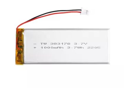 Chinese Lithium Battery Factory Customized Battery for Air Quality Monitor Equipment TW383178 3.7v 1000mah Lithium Polymer Bat