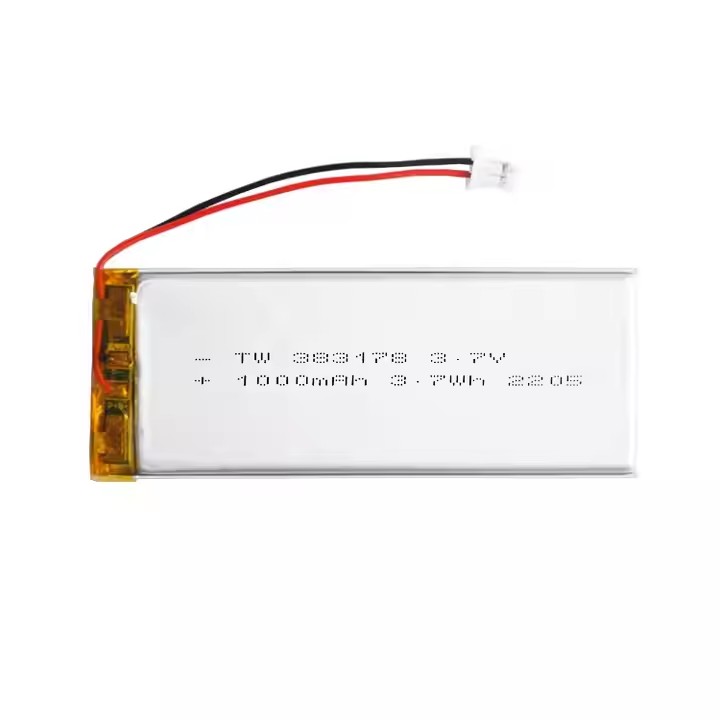 Chinese Lithium Battery Factory Customized Battery for Air Quality Monitor Equipment TW383178 3.7v 1000mah Lithium Polymer Bat-Custom Battery Packs