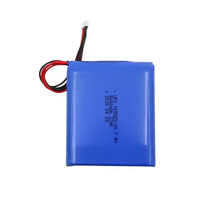 China Polymer Lithium-ion Cell Manufacturer Custom Air Cleaner Battery UFX 105565-2S 5000mAh 7.4V Rechargeable Li-po Battery-Custom Battery Packs