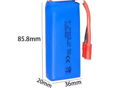 Factory 25C 7.4v 903475 2000mah lithium cell pack li polymer cell for plane drone with longest battery electric plane batteries