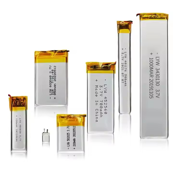 Customized OEM/ODM 100mah-2000mah Lipo Pack Rechargeable Li-ion Polymer 3.7v Lithium ion Battery-Custom Battery Packs