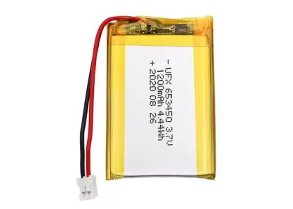 Li-ion Polymer Battery Pack Customized Rechargeable Battery UFX 653450 1200mAh 3.7V Rechargeable Lithium-polymer Battery Pack