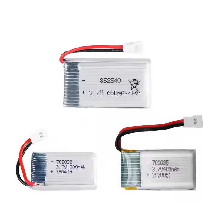 Factory RC Lipo Battery Lithium Polymer Battery Drone Rechargeable Batteries Pack 702035 3.7v 400mah-Custom Battery Packs