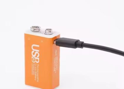 9V 1000mAh USB Type-C Li-ion Battery 9v Usb Rechargeable Battery with Type c Charging Cable