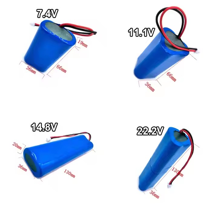 3S1P Li Ion Battery Pack for Golf Carts 7.4v 11.1V 2200mah 18650 Li-ion Battery Pack-Custom Battery Packs